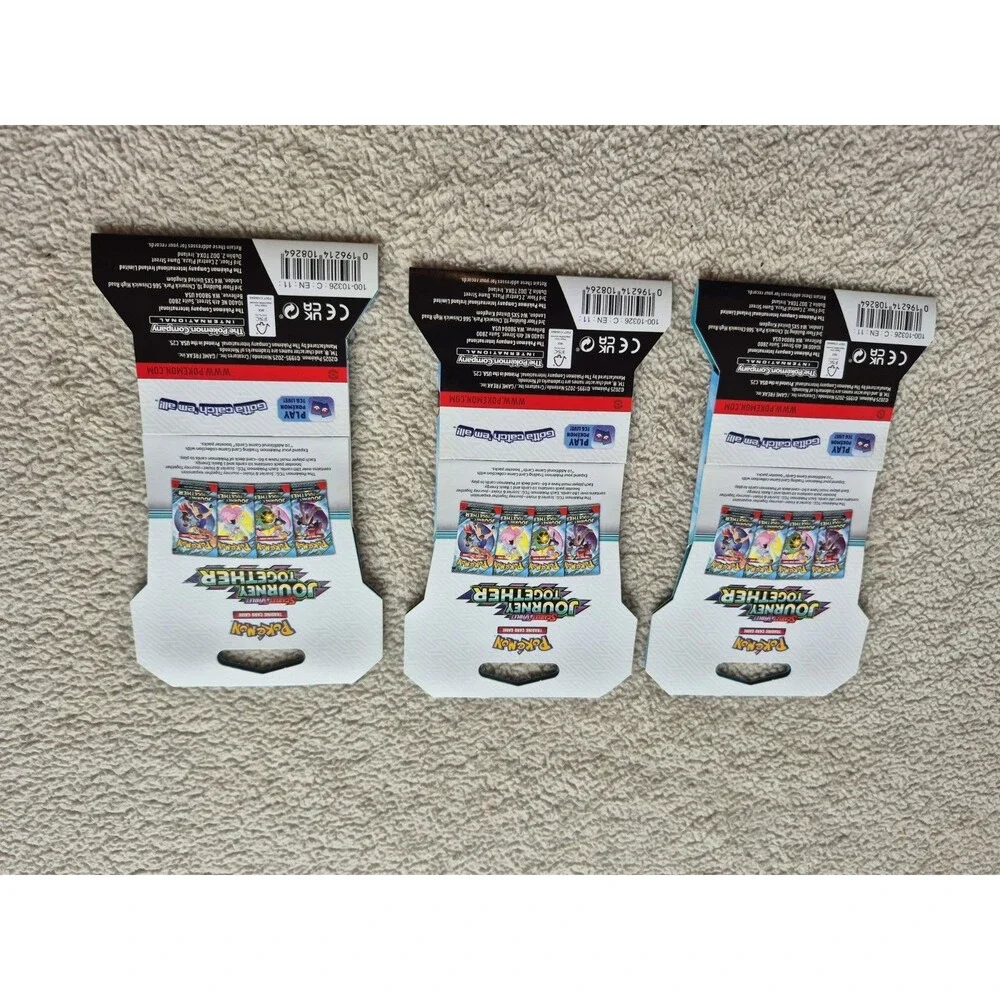 Pokemon TCG Journey Together Sleeved Booster Pack Lot of 3 NEW SEALED